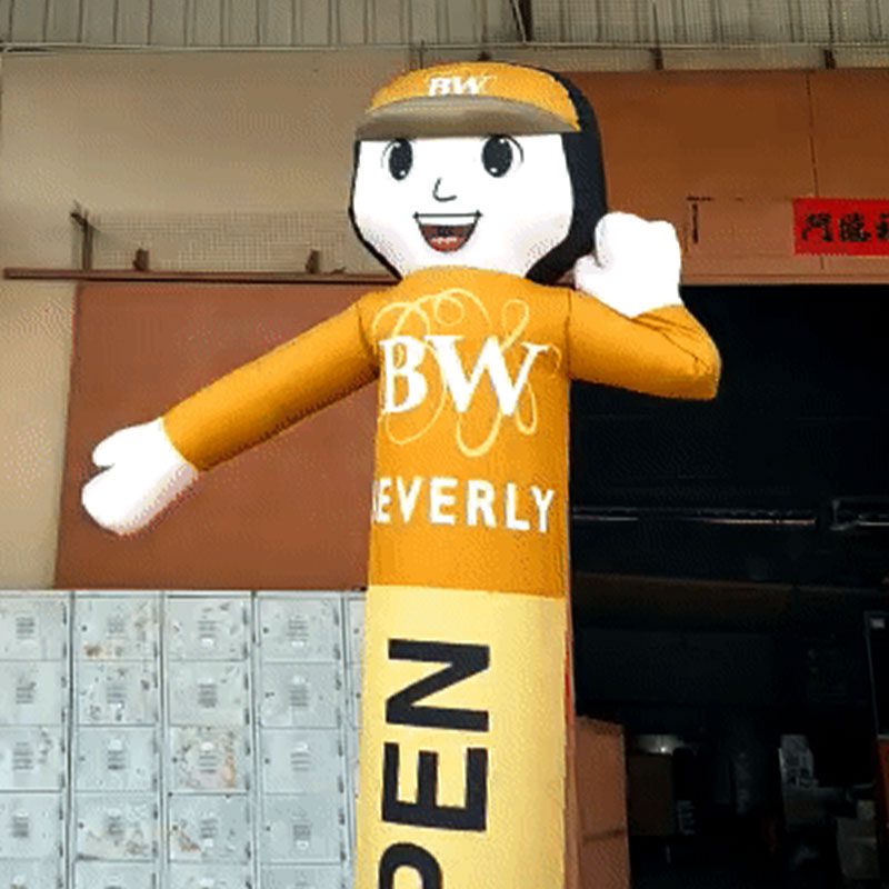 Mall opening, KL — Custom yellow and red waving skydancer unit