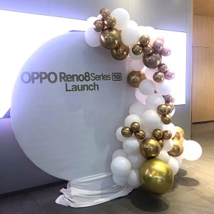 Oppo Product Launch Balloon Backdrop