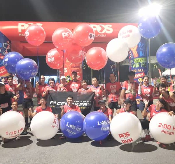 Wonder Balloon & POS Malaysia Fun Run Pacer Balloons and Inflatable Arch