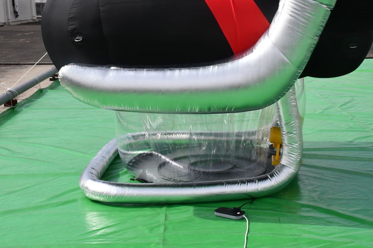 AirAsia - Giant inflatable cabin seat replica blower section